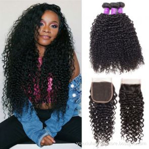 Cheap Wholesa Silky Thicky  9A 10A 12A Grade 1 donor 100% Virgin Brazilian Human Hair Bundles with Lace Closure for Black Women